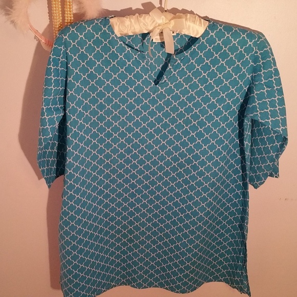 Lexi York Size 10 Blue Swim Suit Coverup Top - Picture 3 of 8